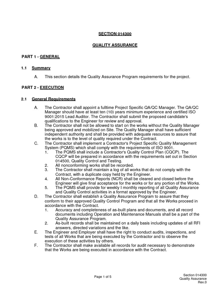 Quality Assurance Program Guidelines | PDF | Audit | Quality Assurance