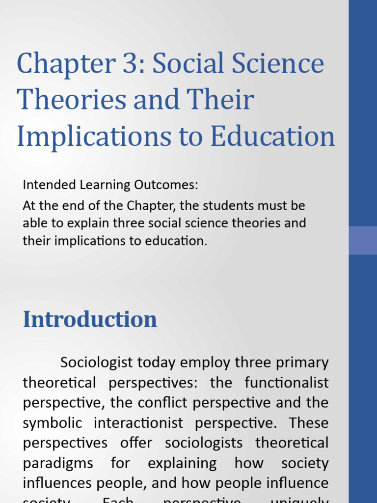 Social Theories in Education Explained | PDF | Constructivism ...