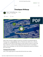 Hack The Box Timelapse Writeup - Medium