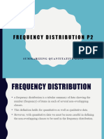 7 Frequency Distribution - Quantitative Data