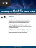 Bourns Igbt Vs Mosfet Determining Efficient Power Switching Solution White Paper