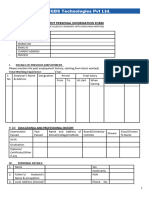 Employee Personal Information Form (TGBS)