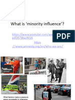 Minority Influence and Social Change
