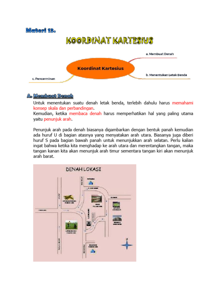 Materi 13 Koordinat Cartesius Pdf