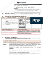 SESION DE APRENDIZAJE MATEMATICA descomposicion 123