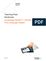 IGCSE Simple, Compound, Complex Sentences Resource Pack