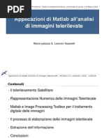 Applicazioni di Matlab all'analisi di immagini telerilevate