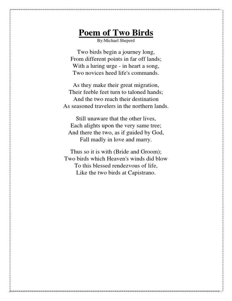 Love's Journey: A Poem of Two Birds | PDF | Classics