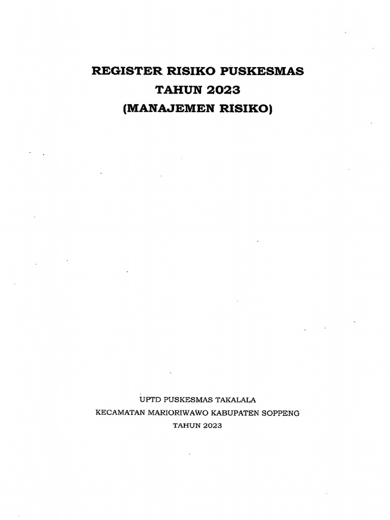 5.2.1.c BUkti Identifikasi Analisis Dan Evaluasi Dalam Daftar Risko | PDF