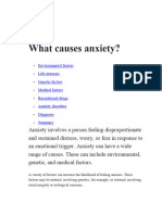 What Causes Anxiety