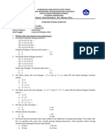 Matematika - Soal PTS Ganjil 2023-2024