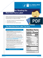 Quick Tips For Reading The Nutrition Facts Label