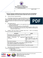 Region Memorandum QAD 2024 013 PRIVATE SCHOOLS ORIENTATION ON APPLICATION FOR GOVERNMENT PERMIT RENEWAL FOR THE SCHOOL YEAR 2024 2025 VIA FAST APP