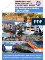 RRB RPF SI 2024 Full Notification