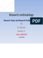 Session 2a Research Topic and Research Problem