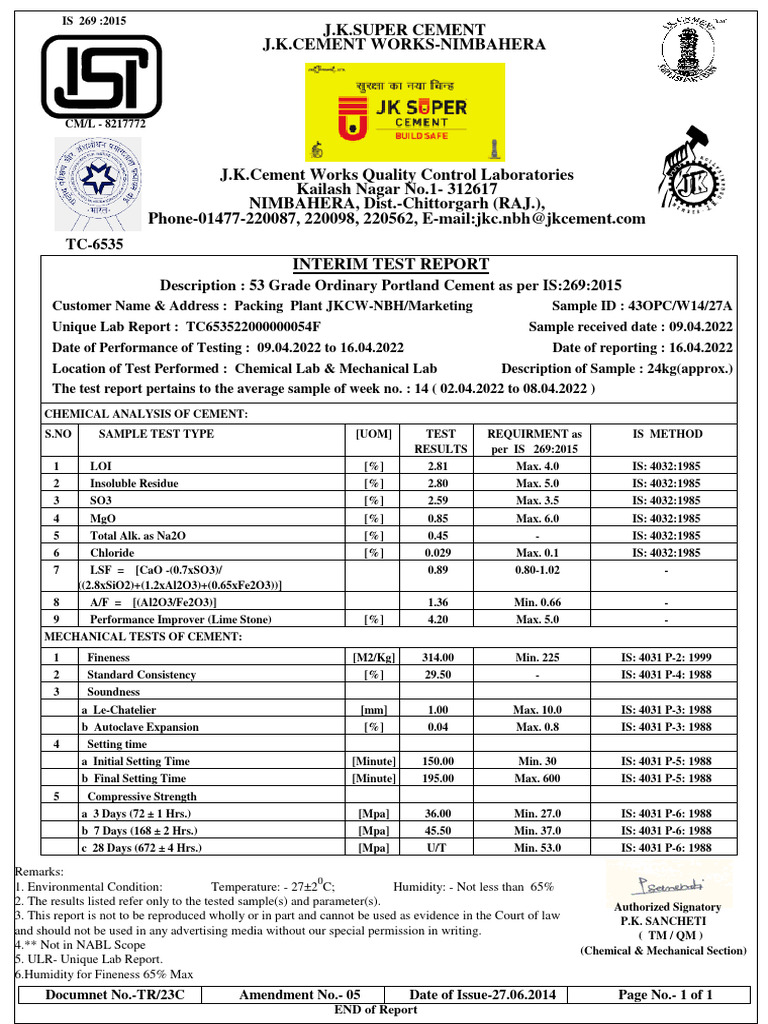 Grade 53 Ultratech Cement