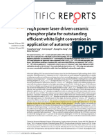 High Power Laser-Driven Ceramic Phosphor Plate For Outstanding Efficient White Light Conversion in Application of Automotive Lighting