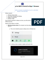 Edge Browser Settings MSTC