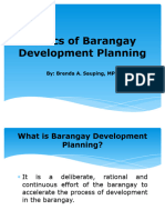 Basics of Barangay Development Planning