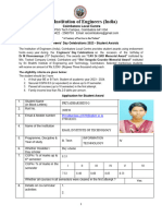 Application For Student Award 2023