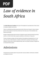 Law of Evidence in South Africa - Wikipedia