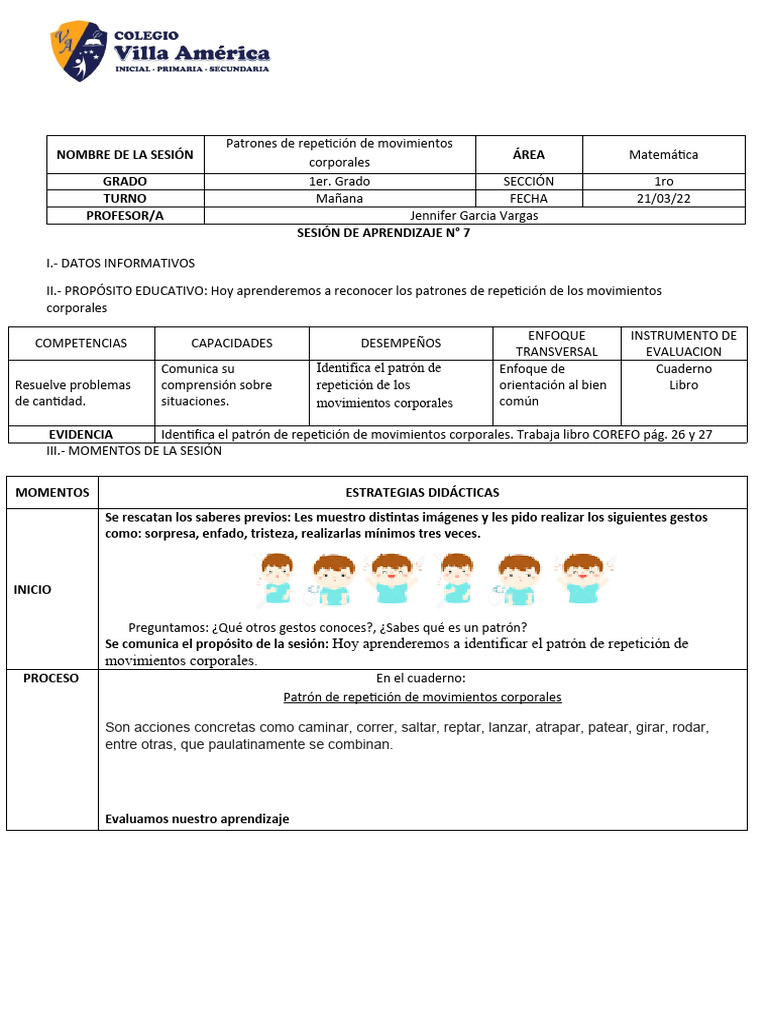 4ta Semana - 21 Al 25 de Marzo | PDF | Evaluación | Aprendizaje