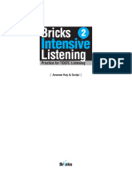 Bricks Intensive Listening - L2 - Answer Key