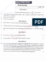 Chapterwise Practice Test