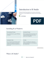 Introduction To R Studio