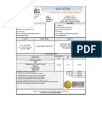 Quotation for Oil Testing