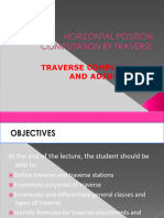 Horizontal Position Computation by Traverse