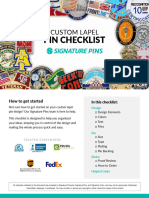 Signature Pins Checklist