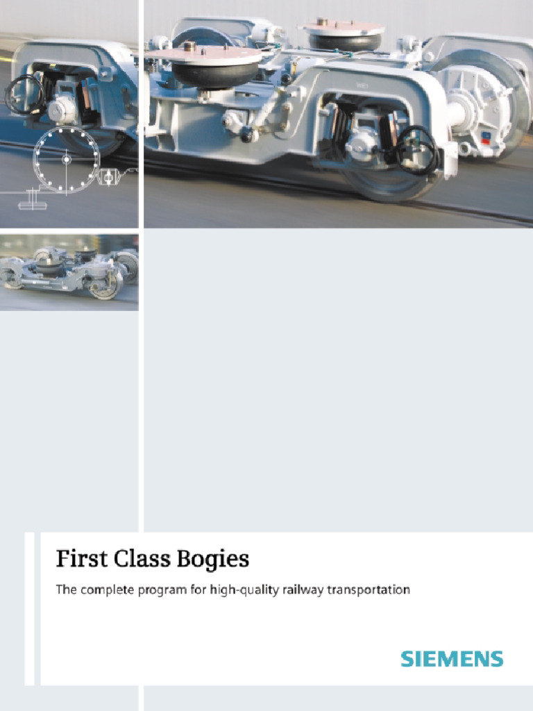 Siemens Bogies Catalogue 34 RS MTC Bogie ImageBrochure en | PDF | Axle ...
