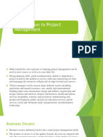 Introduction To Project Management Unit 1