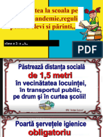 ,,securitatea La Scoala Pe Timp de Pandemie, Reguli Pentru Elevi Si Părinti