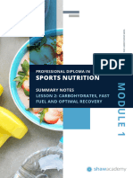 Sports - Nutrition - Lesson - 2 - Carbohydrates