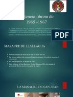 Resisitencia Obrera de 1965-1967