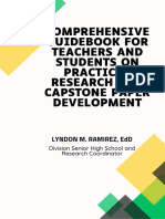 COMPREHENSIVE GUIDEBOOK FOR TEACHERS AND STUDENTS On PRACTICAL RESEARCH AND CAPSTONE PAPER DEVELOPMENT