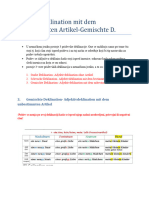 Adjektivdeklination Mit Dem Unbestimmten Artikel