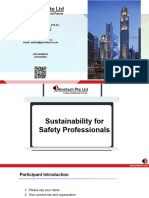 Sustainability For Safety Professional