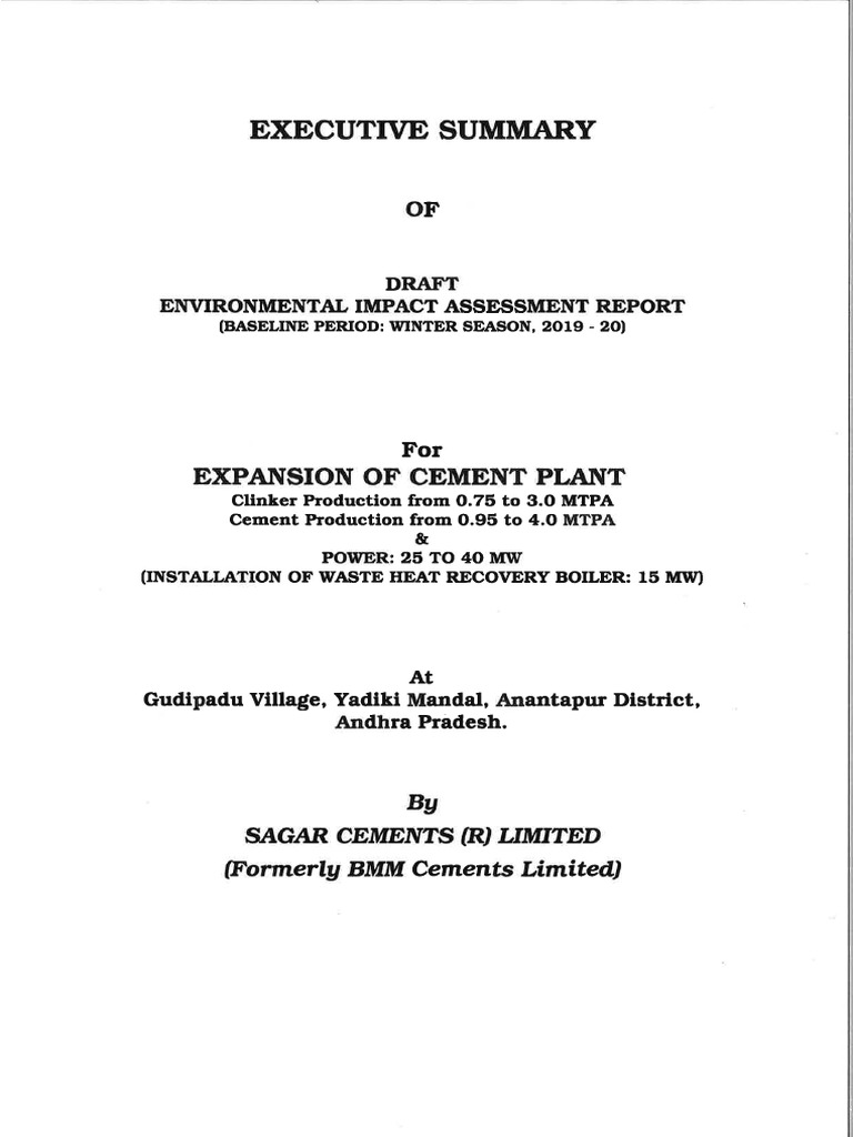 sagar-cements-r-limited-ant-eph-executive-summary-english-pdf