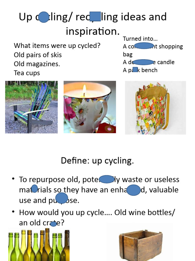 Up Cycling | PDF | Recycling | Economy And The Environment