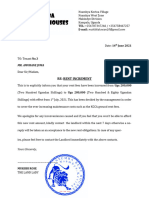 Nsumba Rent Houses Letter Official - Rent Increment