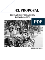 Kampala Boda-Bodas Regulation Proposal