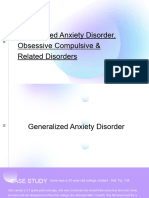 GAD, OCD and OCD Related Disorders