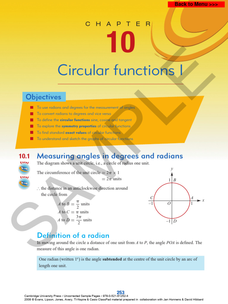 Understanding Circular Functions | PDF | Angle | Trigonometric Functions