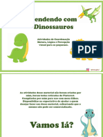 Atividades Dinossauros para Os Pequenos