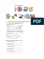 Unit 4 Test 6C: 1. Match The School Subjects With The Pictures!