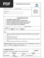 Employment Application Form - Project Updated