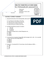 Naskah Soal PTS2 21.22 Kls 8 Bilingual Tipe A